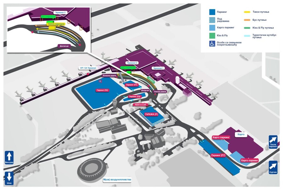 Mapa parkinga